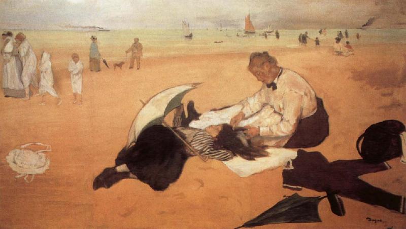 Edgar Degas At the Beach Sweden oil painting art